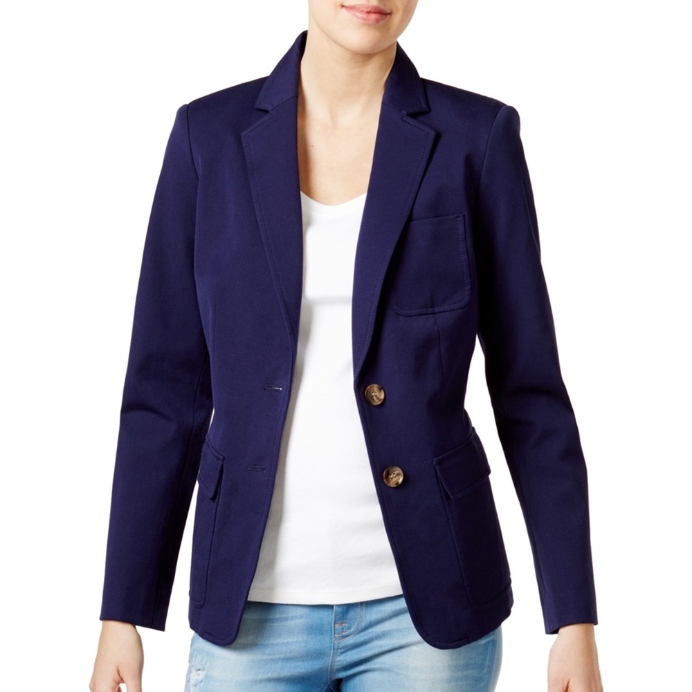 NWT Tommy Hilfiger Pocketed Two Button Blazer